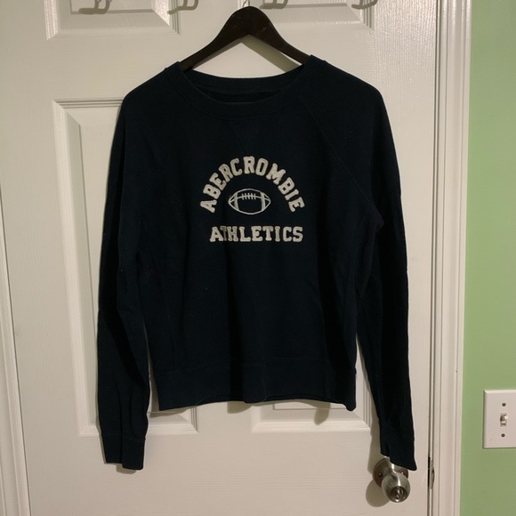 Abercrombie & Fitch Tops - ABERCROMBIE Navy crew neck